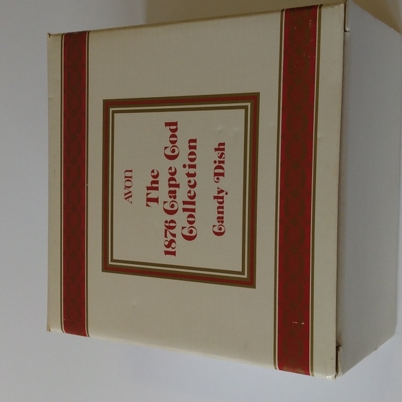 Avon New Vintage 1876 Cape Cod Collection Ruby Red Candy Dish, 6"W - Picture 6 of 7